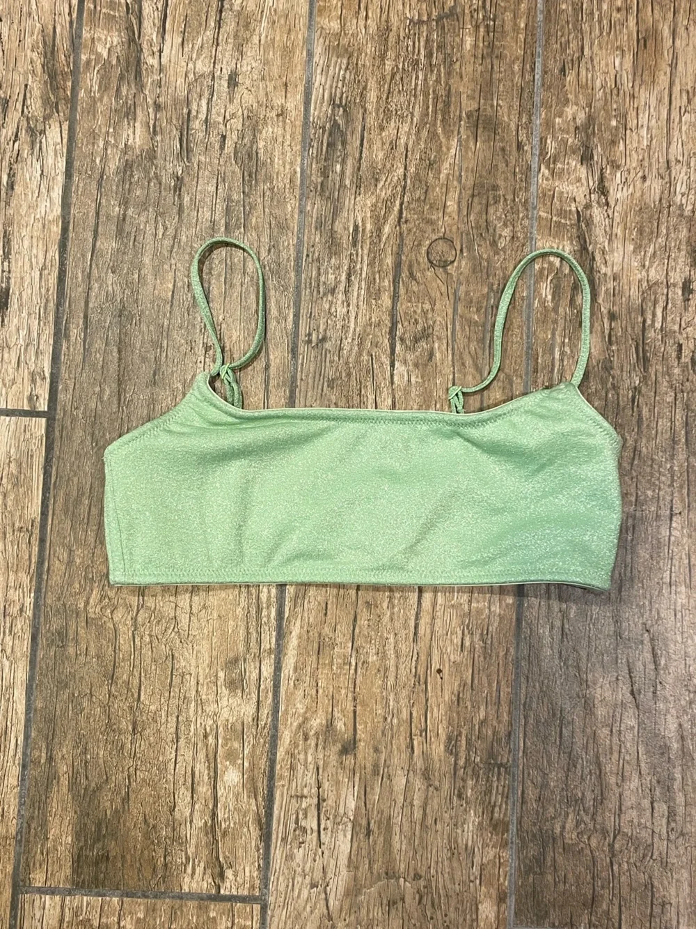 triangl swimwear Lime Green Sparkle Bikini Set